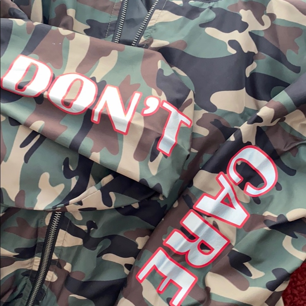 Camo bomber jacket